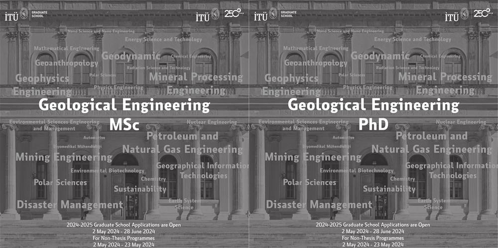 Jeoloji Mühendisliği Yüksek Lisans-Phd-ENG